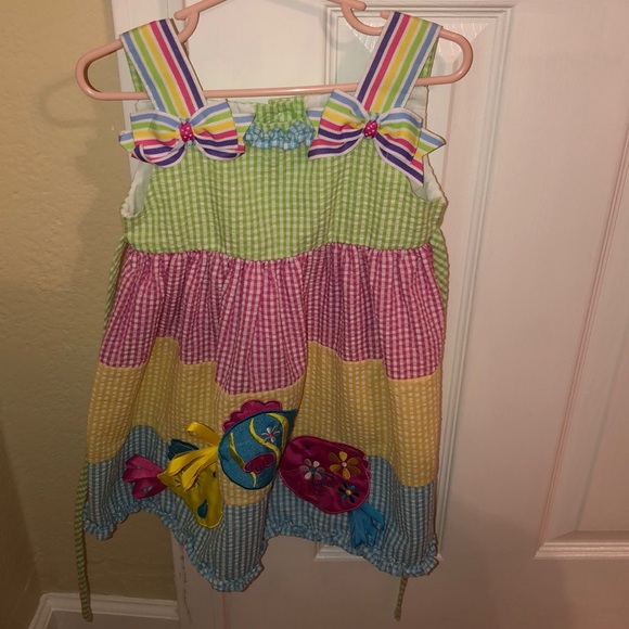 IDOPIP Baby Girls Gingham Tutu Dress Sequin Strawberry Cow
